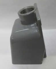 HUBBELL PIN & SLEEVE RECEPTACLE BACK BOX CAST ALUMINUM 1-1/4″ DIAMETER 80 cu in.