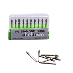 Dental Endo Diamond Burs FG Pointed Football 368/023C Coarse Grit High Speed