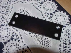 Steel Plate 2 1/2″ X 8″ X 0.190 ” Pre-Drilled 4 Holes, Primed and Painted Black