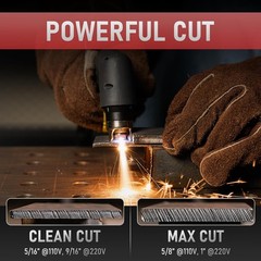 YESWELDER 65A Non-HF Pilot Arc Plasma Cutter 110/220V 4in1 Cutting/Gouging Mark