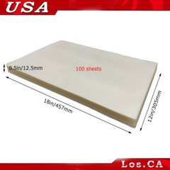 5MIL 100 Sheets 12×18″ Laminating Pouch Film PVC Thermal Film Laminator NEW