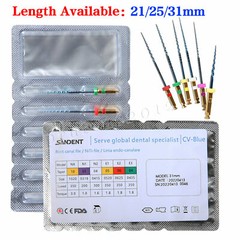 Dental Endodontic Rotary Taper Endo 6Pc Engine NITI Files 21/25/31MM