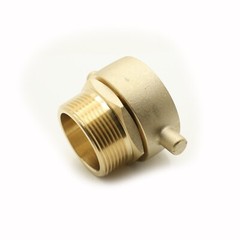 1-1/2 Inch Female NPSH x 1-1/2 Inch Male NPT Brass Swivel Fire Hose / Hydrant