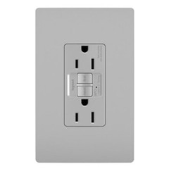 TAMPER-RESISTANT 15A OUTLET BRANCH CIRCUIT AFCI RECEPTACLE, GRAY