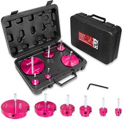 6PCS PVC Pipe Reamer Kit Fitting Socket Saver SCH Plumbing Tools for 1/2″ Drills