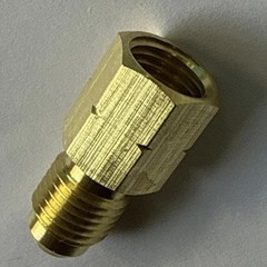R32 R454B Refrigerant Adapter 1/4″ Female, 1/4″ Male For R32/R454B Split System