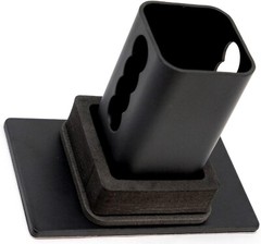 Blank Metal Hitch Cover (Fits 3″ Receiver, Black 5″x3″)