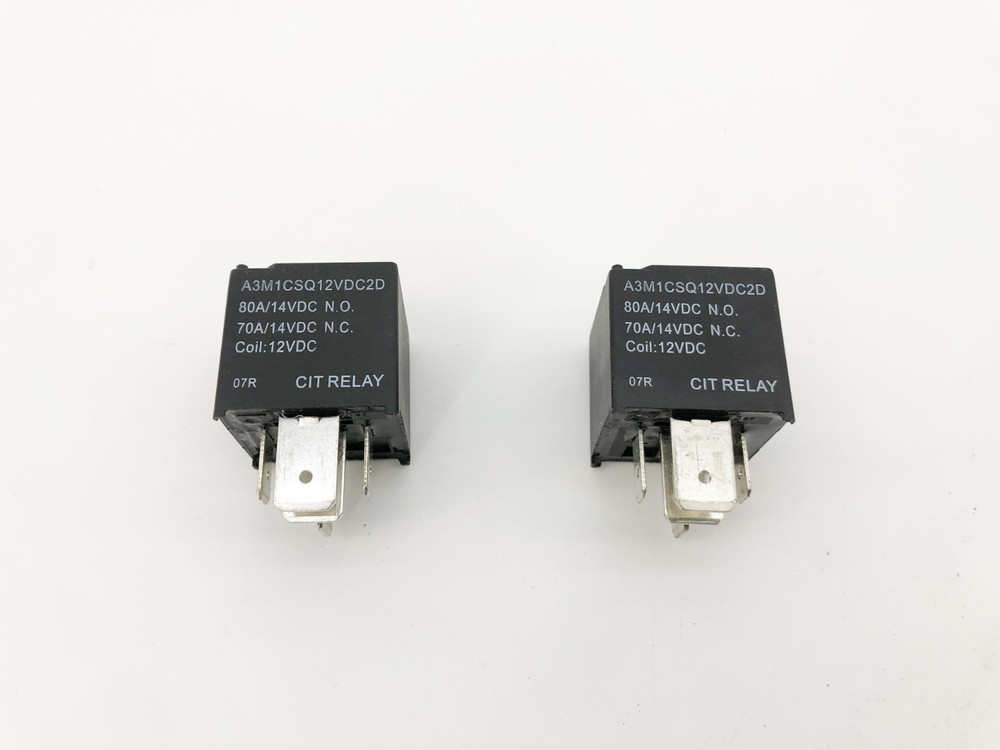 Lot of 2 New CIT Relay A3M1CSQ12VDC2D Relays 12VDC 80A 5 Pin