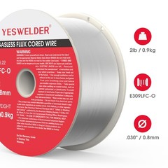Stainless Steel Flux Core MIG Wire .030-Inch 2-Pound Pack – Durable ABS Spool