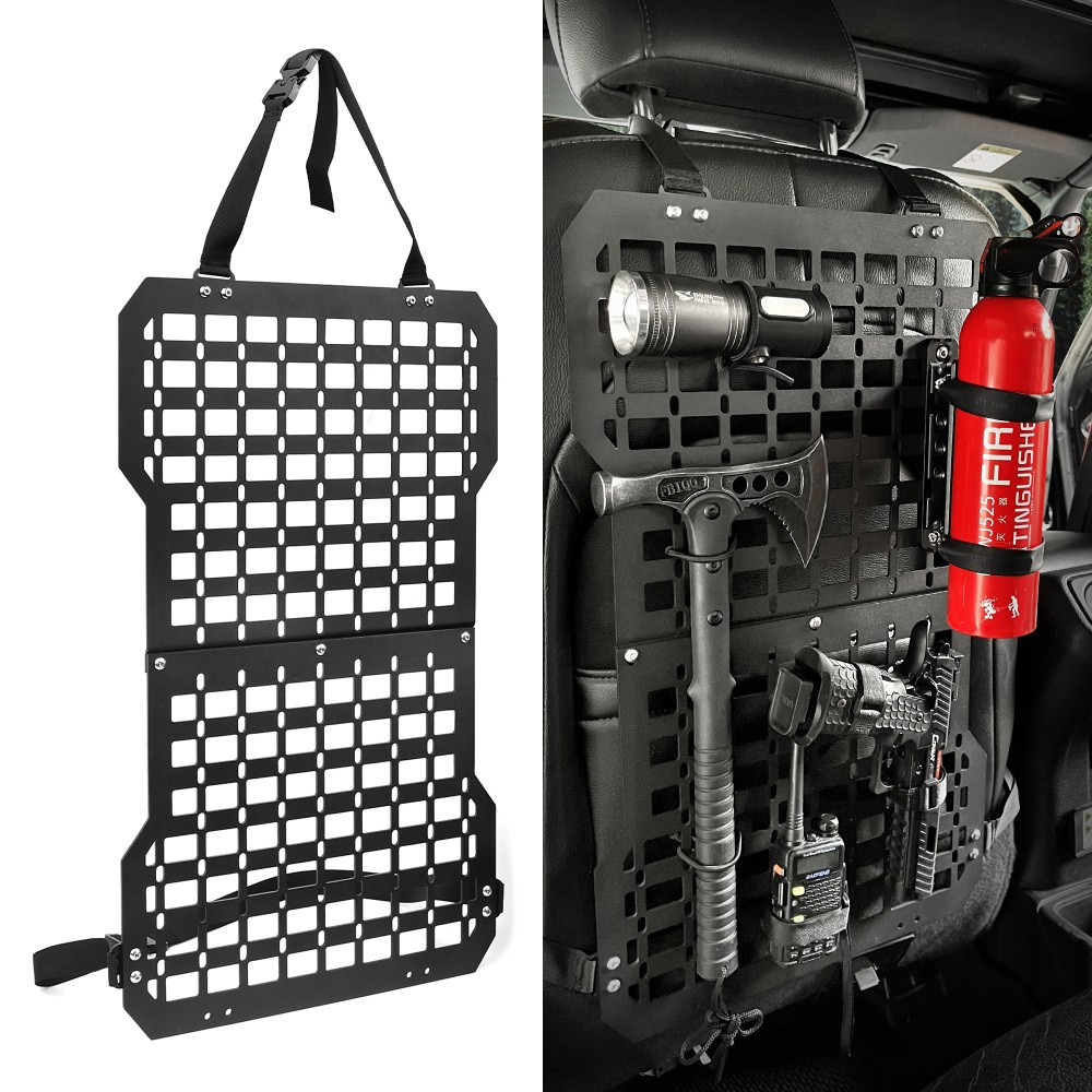 Universal Seat Back Molle Panel Organizer With Gun Holder,Truck Gun Rack Vehicle