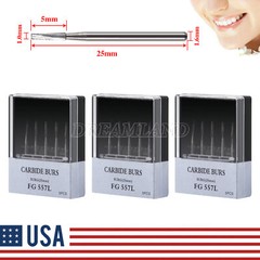 Dental FG 557 SL Surgical Carbide Burs Friction Grip FGOS XL 557 25mm