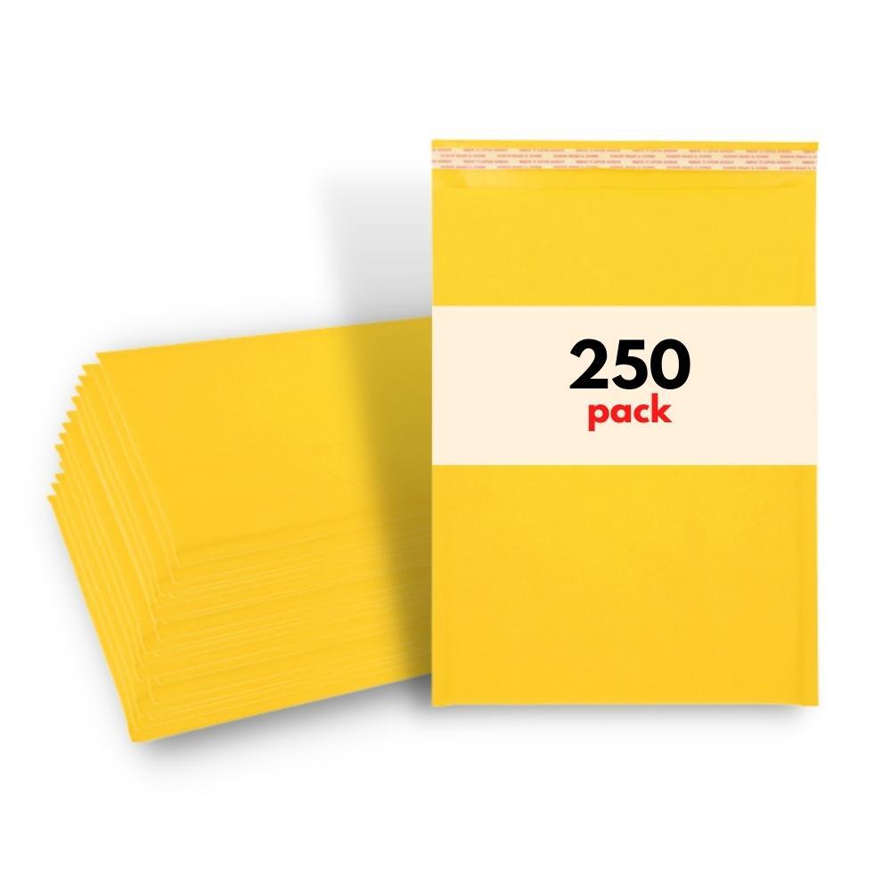 250 #0 6.5×10 Kraft Bubble Mailers Self Seal Padded Envelopes 6.5″ x 10″