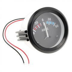 New 12V 2″ 52MM 60-0-60 AMP Ammeter Gauge Meter with LED Backlight Mount bracket