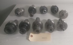 Lot of 10 BT40 Tool Holders – No Pull Studs, No Collets, Pre-Owned. No Tooling