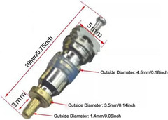 20 Pack Valve Core Replacement Copper High Pressure R22 R32 R410A Schrader Valve