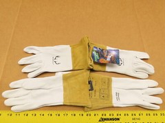 Weldas 10-2304 (2 Pair) DEERSOsoft TIG MIG Welding Gloves Made of Deerskin SMALL