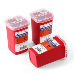 JMU Ever Ready Sharps Container Waste Disposal 1 Quarts / 32oz – RED 1/3/5Each