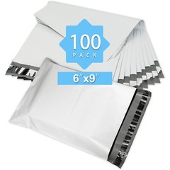 White Reliable Poly Mailers Bulk Envelopes 6×9 Inch 100Pcs Shipping Bags