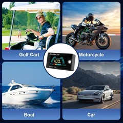 Battery Monitor Golf Cart Battery Meter 12V 24V 48V 60V 72V 84V Digital Multi…