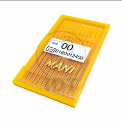 MANI Barbed Broach 12pcs Root Canal Pulp Extractor Stainless Steel 0# 00# 000#