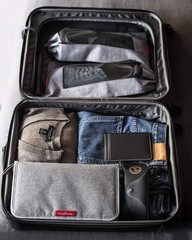 Leantravel Pill Case Organizer For Travel Passport Wallet Color Grey Size Extra