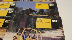 1990s CAT Heavy Equipment BROCHURE LOT compact equipment
