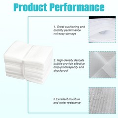 100 Pcs 4 X 6in Foam Wrap Sheets Cushioning Foam Pouches Moving Wrap Foam Pac…