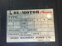 Okuma BL-MH301E-12S Servo Motor
