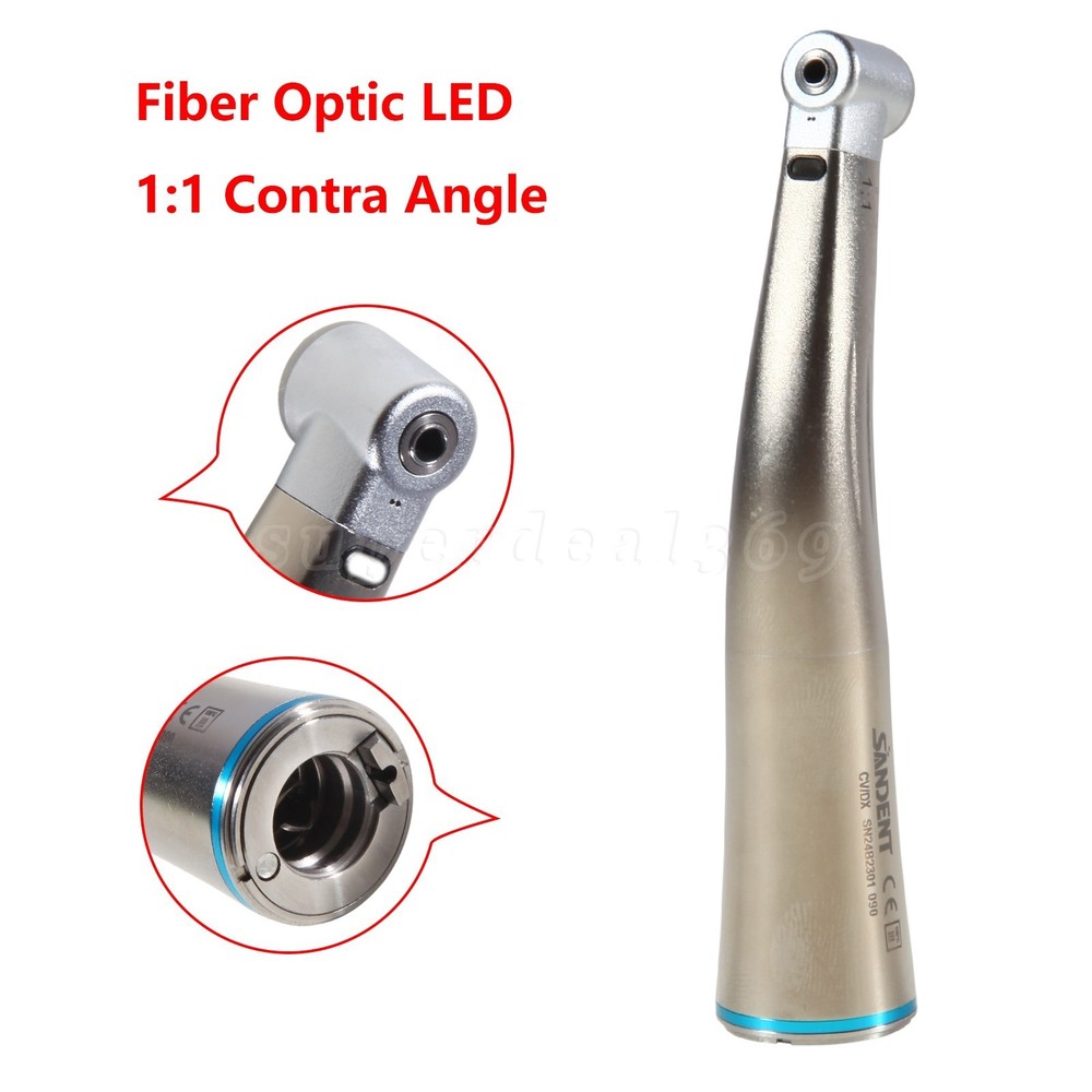 Dental 1:1/1:5/1:4.2/6:1/8:1/16:1/10:1 LED Increasing Contra Angle Handpiece dt