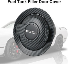 68250120AA Carbon Fiber Fuel Door Cover for Dodge Challenger 2008-2023 Gas Cap