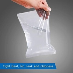100 Pack 13×15 Inch Clear Reclosable Zipper Bag Plastic Poly Zip Lock Bags 2Mil