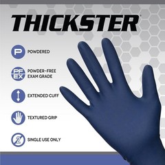 Safety 6604-20 Thickster -Latex Disposable Glove, X-Large, Pack of 50