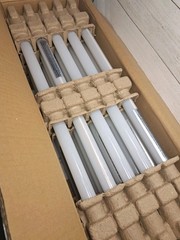 GE 36408 2 Foot LED Straight T8 Tube Light Bulbs 20 Pack LEDT8/LC/G/2/835