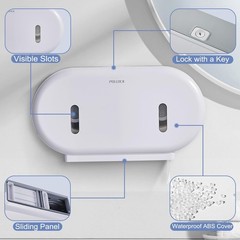 Commercial Twin Jumbo Toilet Tissue Dispenser, 9” Double Toilet Paper Roll Hold