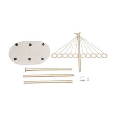 ?Coat Shelf Metal Clothing Display Rack Entrance Clothing Rack with 10 Hooks