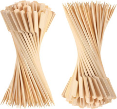 50/100Pcs Bamboo Skewers Cocktail Picks for Appetizers Wooden 4.7 in Sandwich Ha