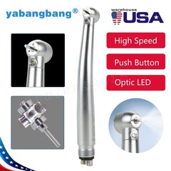 Dental Pana Max LED Self-Power E-generator High Speed Handpiece M4 4 Hole US