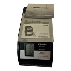 Royal Sovereign FS-4DA/BK Digital Coin Sorter Counter Tested 16 Tubes Box