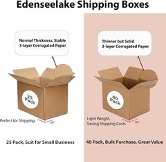 40 Pack 7x5x4 inches Shipping Boxes Small Cardboard Boxes for Packing, Moving…