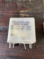 RBM Controls Relay 64-123351-100 2200 OHMS 5A 125V AC IND 5A 28V DC RES 2 units