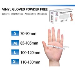 GP Craft Clear Vinyl Gloves Latex-Free Powder-Free Disposable 1000 Count