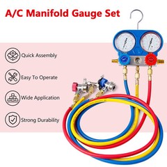 A/C AC Manifold Gauge Set for Car test Kit Manometer Gauge System Refrigeration