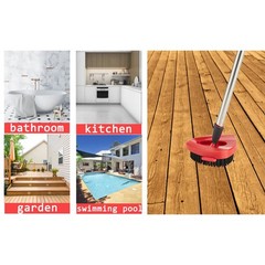2PCS Mop Replacement Head Base Scrub Brush Mop Head for EasyWring 1-Tank2859