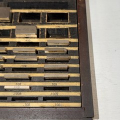 Vintage Starrett Webber Model SCS81A Grade 3-2 Gage Block Set 39 Pieces 4/29/73