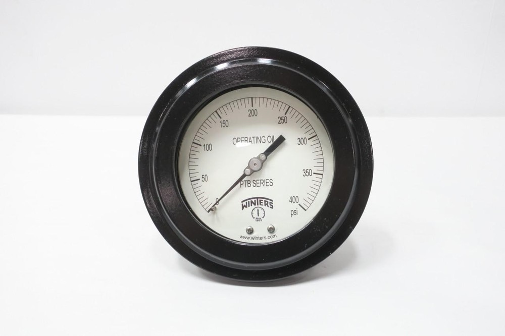 Winters PTB4106GE Pressure Gauge 4-1/2in 0-400psi 1/4in Npt