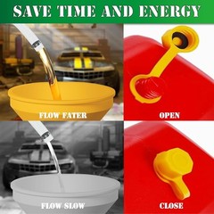 Durable 2-Piece Yellow Gas Can Vent Caps – Effortless Replacement Solution
