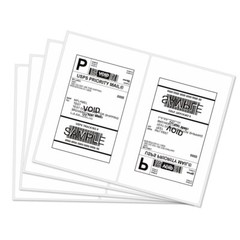 Rounded Corner 4000 Half Sheet Shipping Labels 8.5×5.5 Self Adhesive Paper