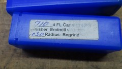 Widia Hanita Varimill 4fl carbide endmill .710″ R.03 REGRIND from 3/4″x4″ AlTiN