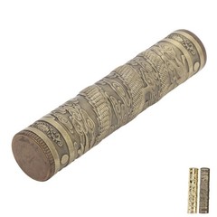 Metal Tube Container Embossed Pattern Water Proof Sealed Storage Tube