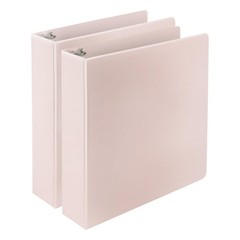 Samsill Plant-Based 2 Inch Durable D-Ring, View Binder, 2-Inch, Rose
